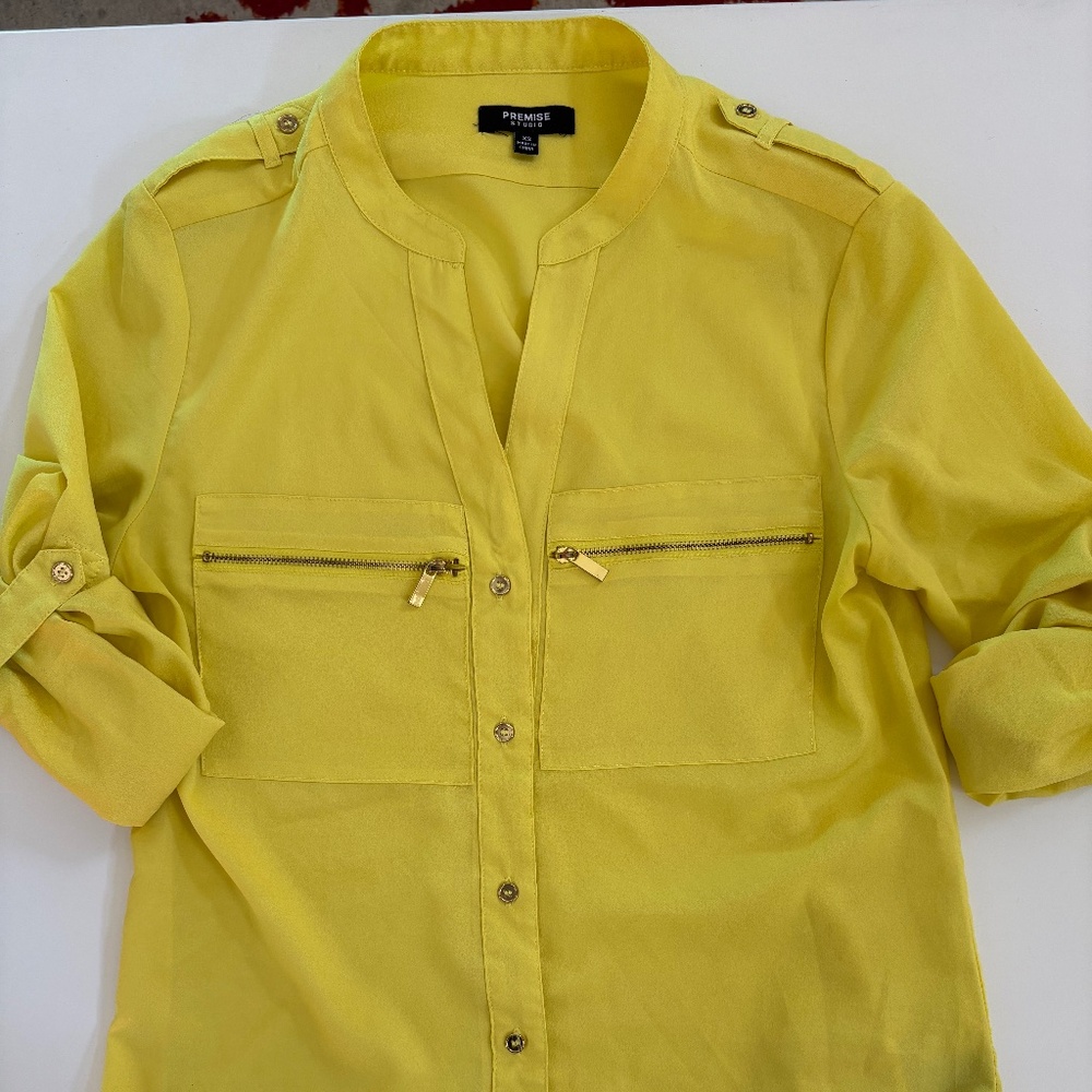 Yellow blouse